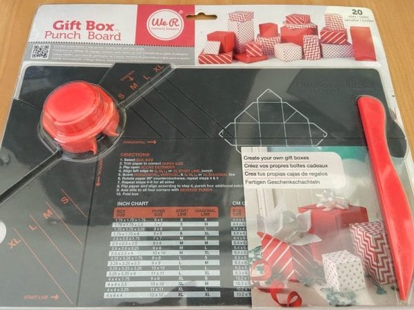 WeR Memory Keepers Gift Box Punch Board