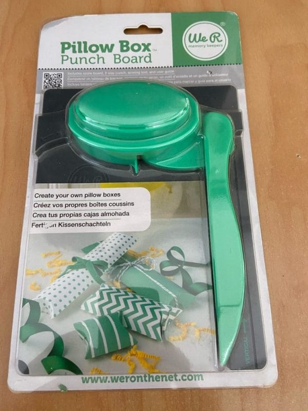 WeR Memory Keepers Pillow Box Punch Board