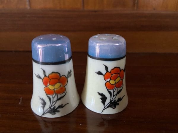 Mini Blue Lustre Top Salt & Pepper