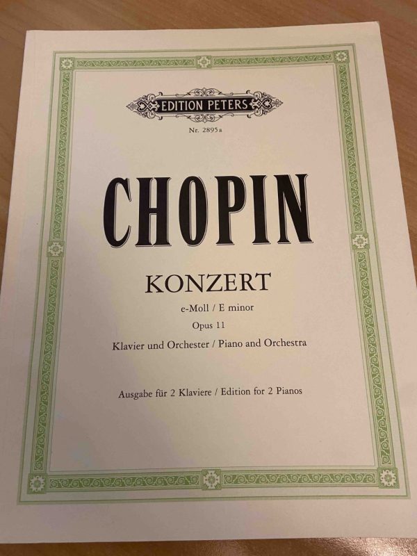 Edition Peters #2895a Chopin Konzert Opus 11