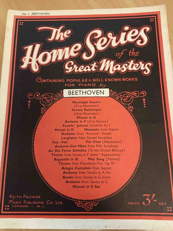 The Home Series of the Great Masters No.1 Beethoven