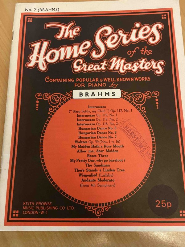 The Home Series of the Great Masters No.7 Brahms