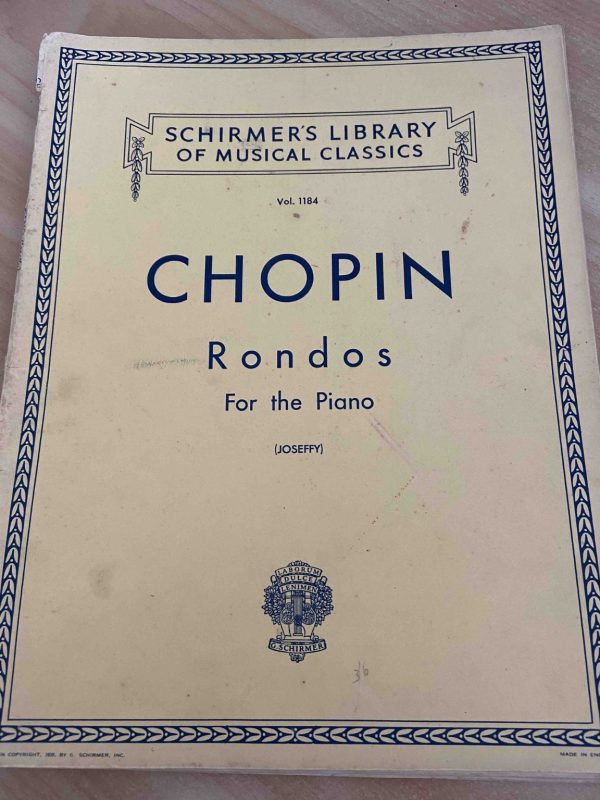 Schirmer's Library Vol 1184 Chopin Rondos