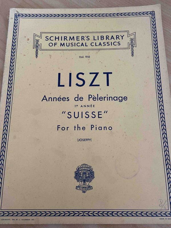 Schirmer's Library Vol 910 Liszt