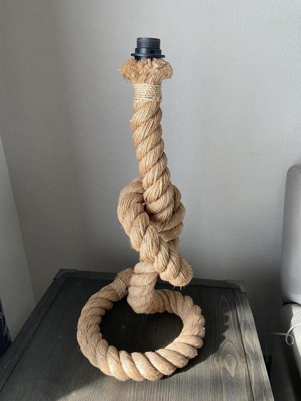 Large rope table lamp - Image 3
