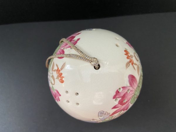 Vintage Porcelain Butterfly & Flowers Pomander - Image 5