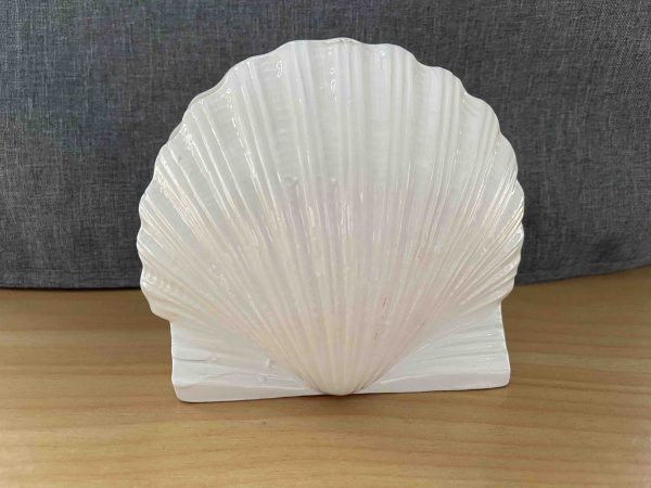 Bessano Italy Ceramic Shell Napkin Holder