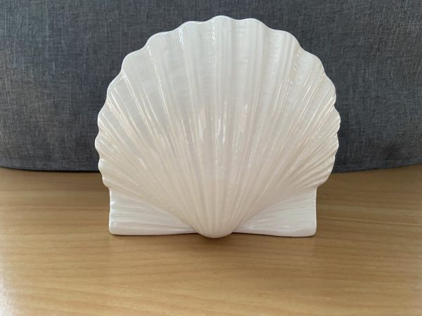 Bessano Italy Ceramic Shell Napkin Holder - Image 3