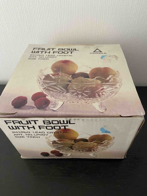 Lead Crystal Footed Fruit Bowl