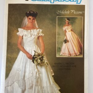 Simplicity 6766 Lined Brides or Bridesmaids Dress (14)