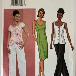 Butterick 3465 Misses' Petite Top, Dress & Pants (8 - 12)