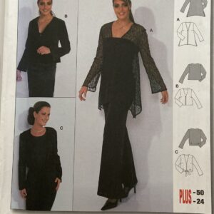 Burda 8595 Easy Evening Jackets (size 10-24)